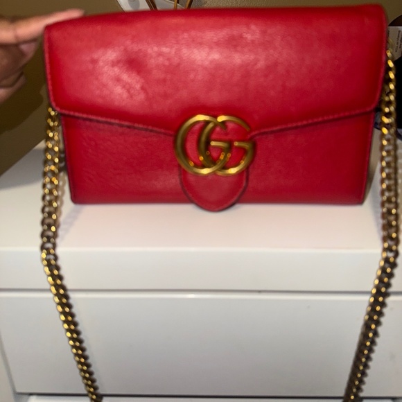 Gucci GG Marmont Chain Wallet - Picture 10 of 11